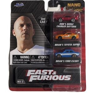 Jada Fast & Furious Nano 3-Car Pack